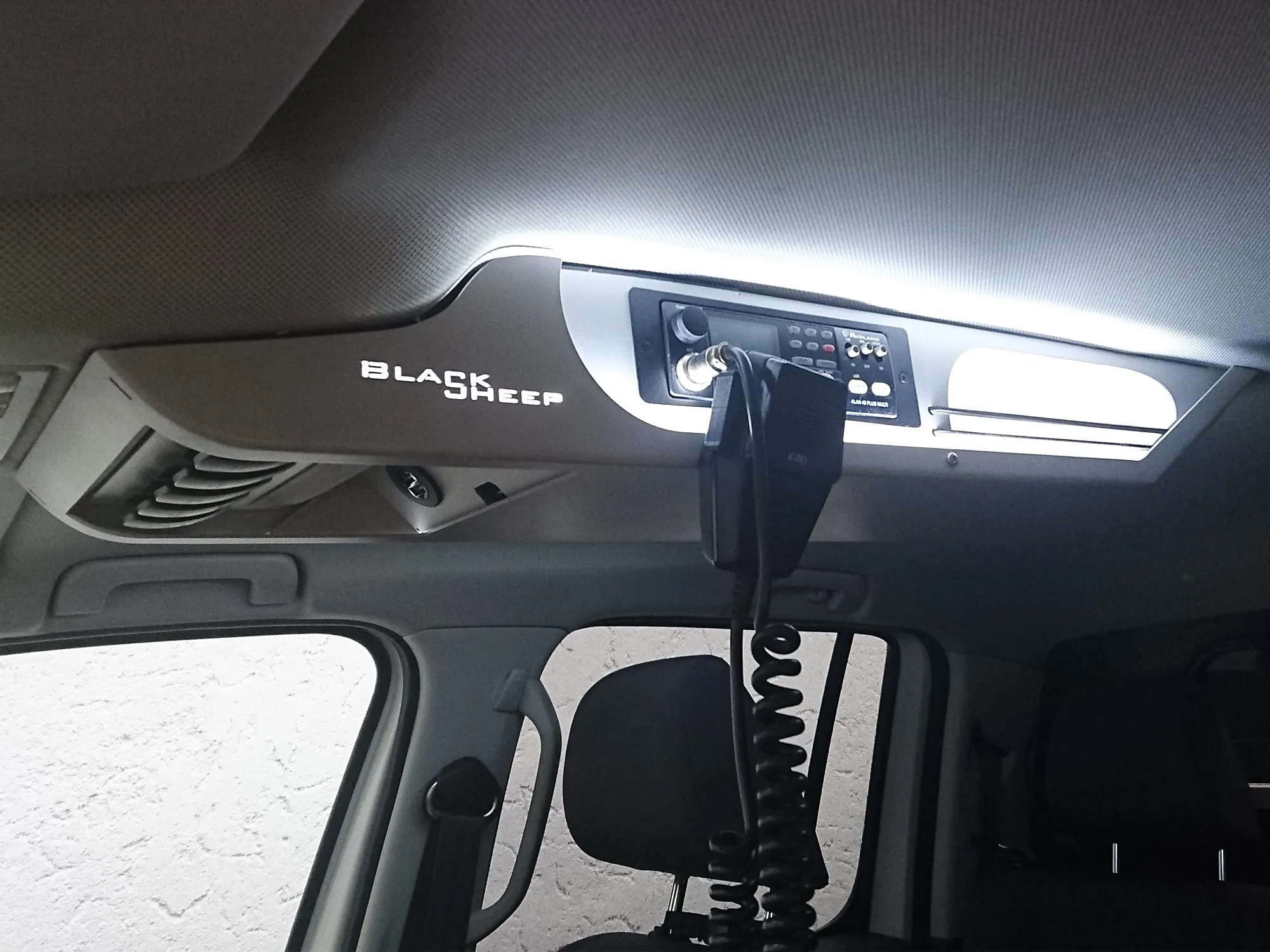 LED light strips for roof console Toyota Hilux
