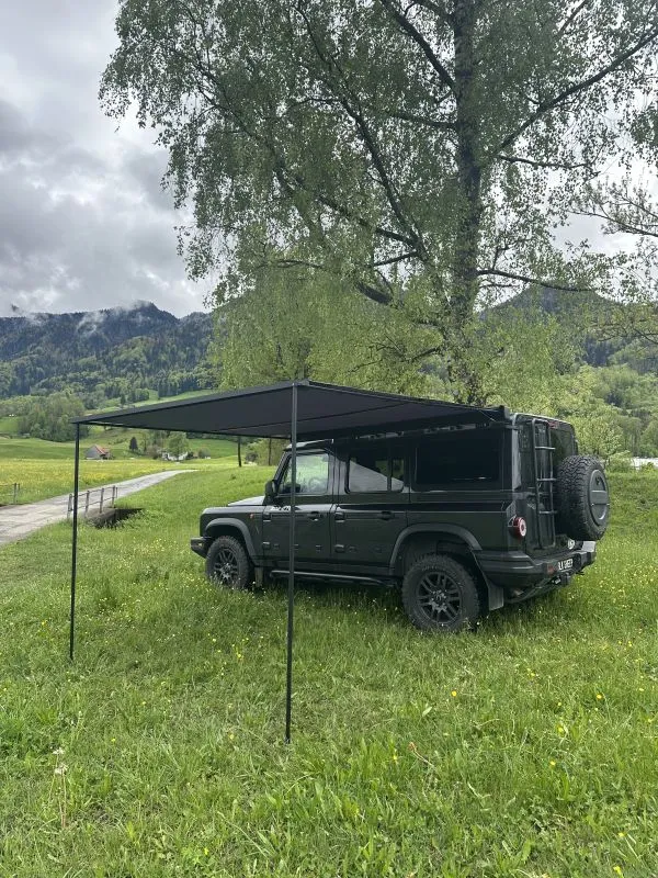 Ineos awning Black Sheep (Bundle) 250 , incl. mounting bracket and LED lighting, in aluminum box